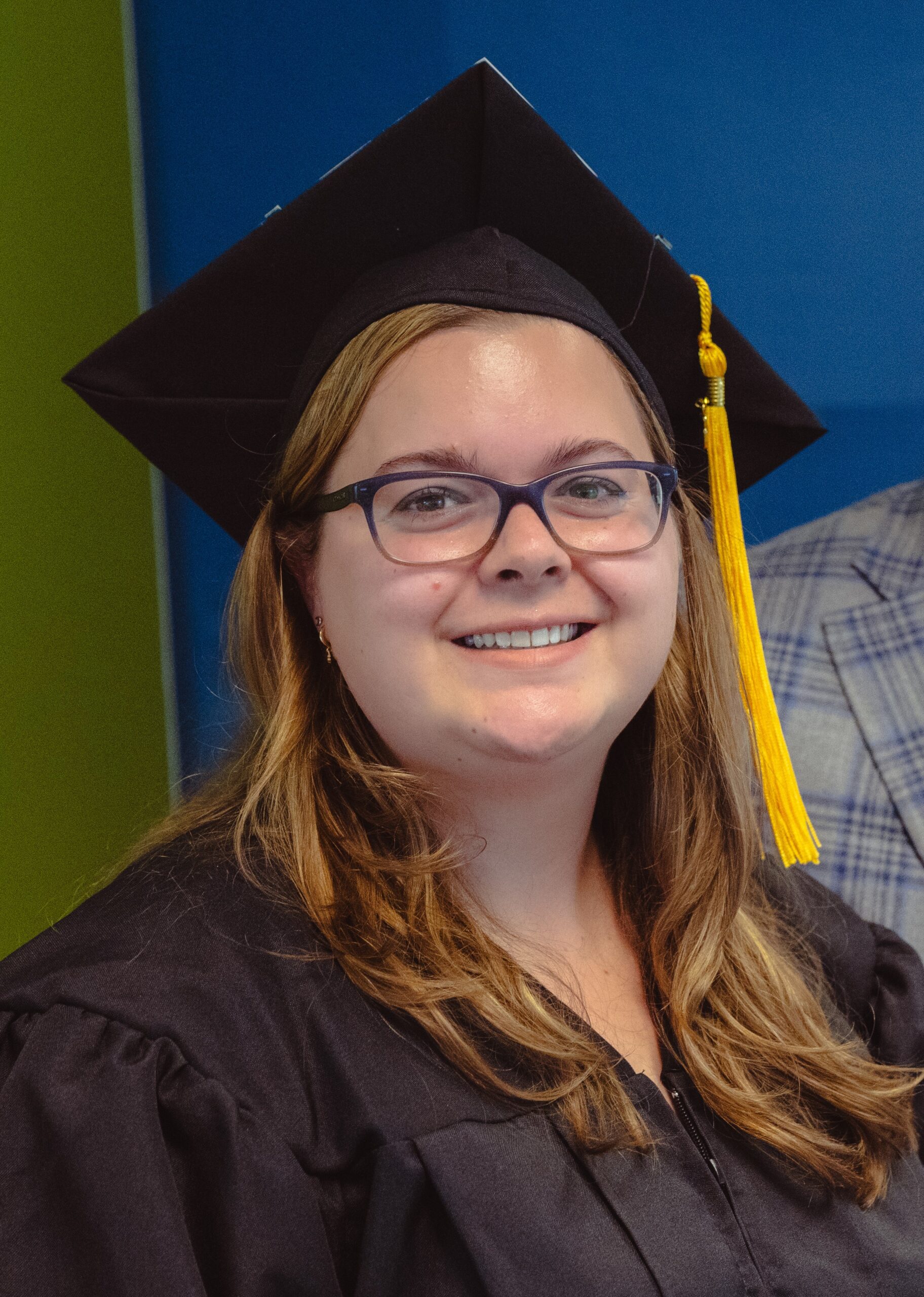 Brianna Heaphy in her GULL graduation regalia.