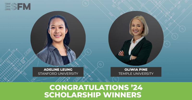 Headshots of ESFM scholarship winners Adeline Lueng and Oliwia Pine.